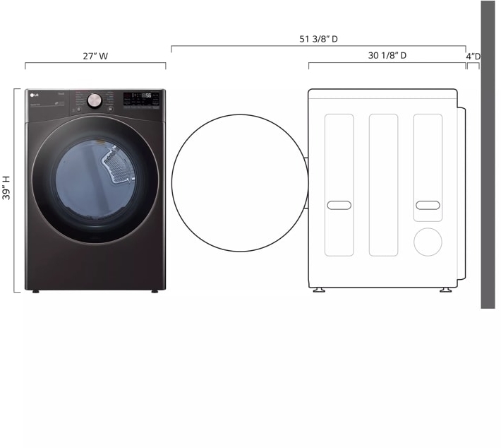 LG DLGX4001B Black Steel