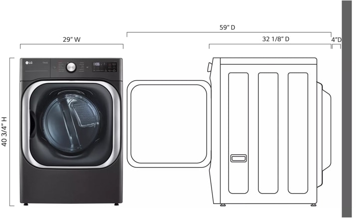 LG DLGX8901B Black Steel