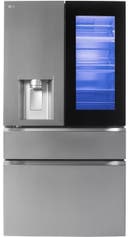 36 Inch Smart 4-Door French Door Smart Refrigerator with 29 cu. ft. Capacity, Full-Convert Drawer™, Dual Ice Makers, Soft-Closing Doors, InstaView®, MyColor™, Sabbath Mode, ADA Compliant, and Energy Star Certified