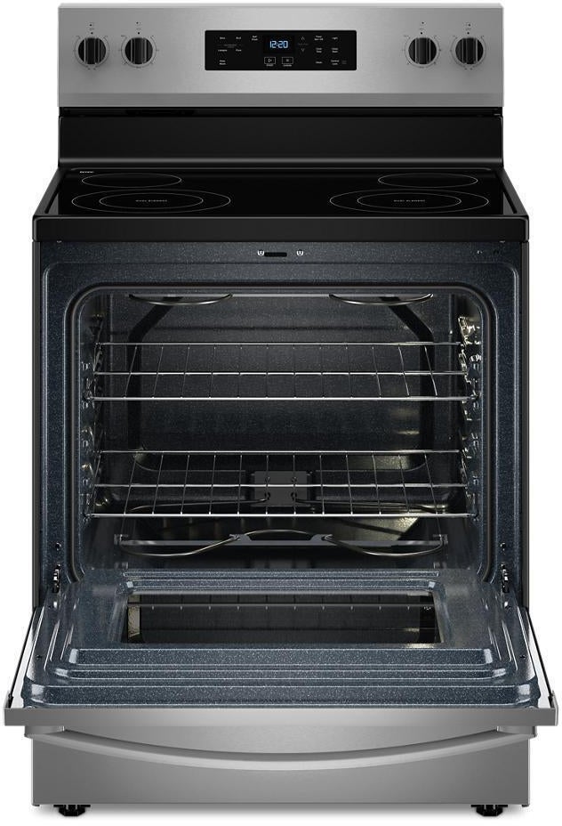 Whirlpool WFES3530RS 30 Inch Freestanding Electric Range with 4 Element...