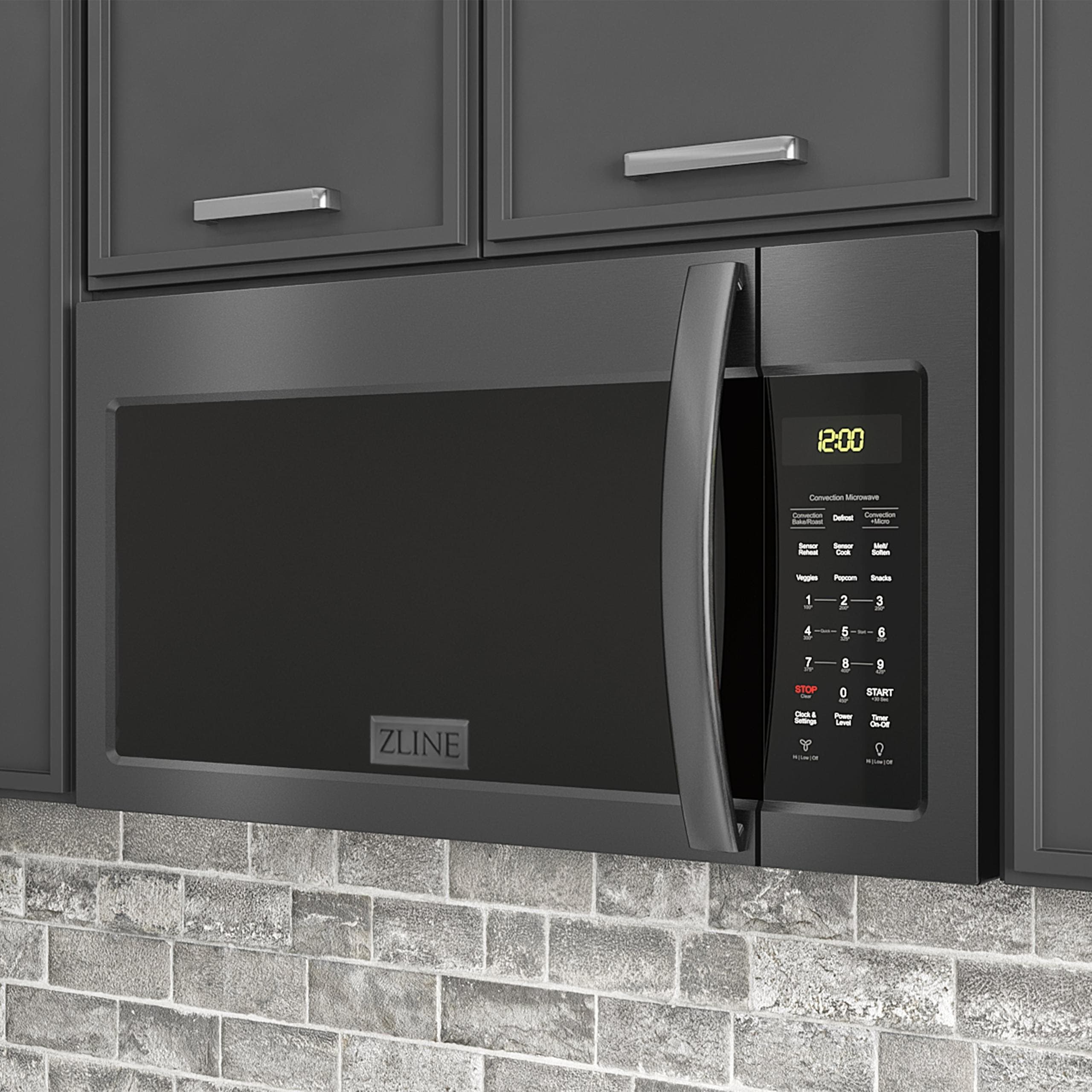 Zline MWOOTR30BS Black Stainless Steel