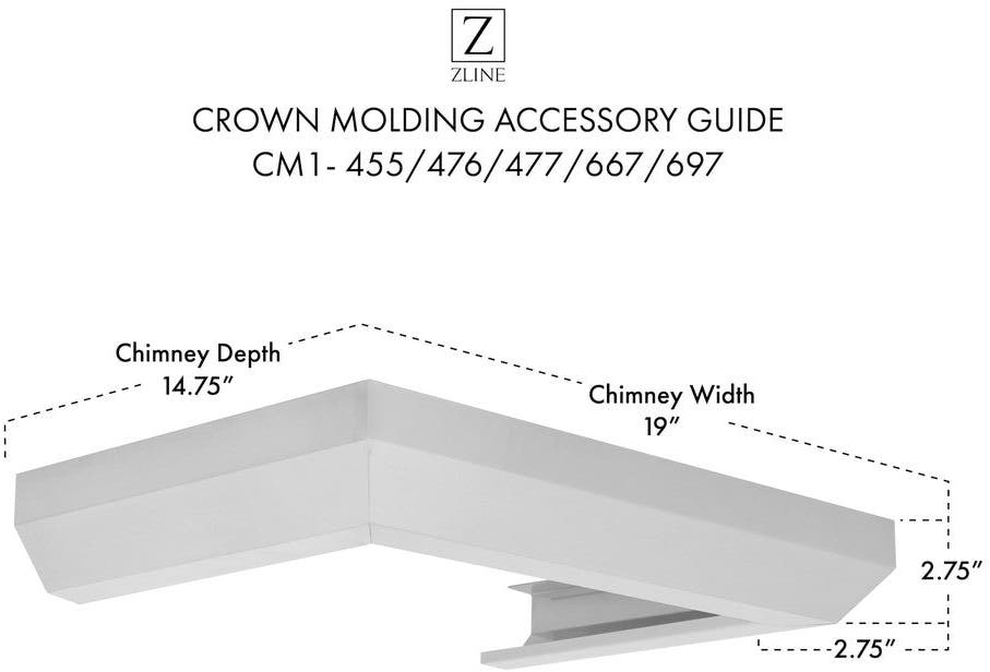 Zline CM1455476477667697 Brushed 430 Stainless Steel