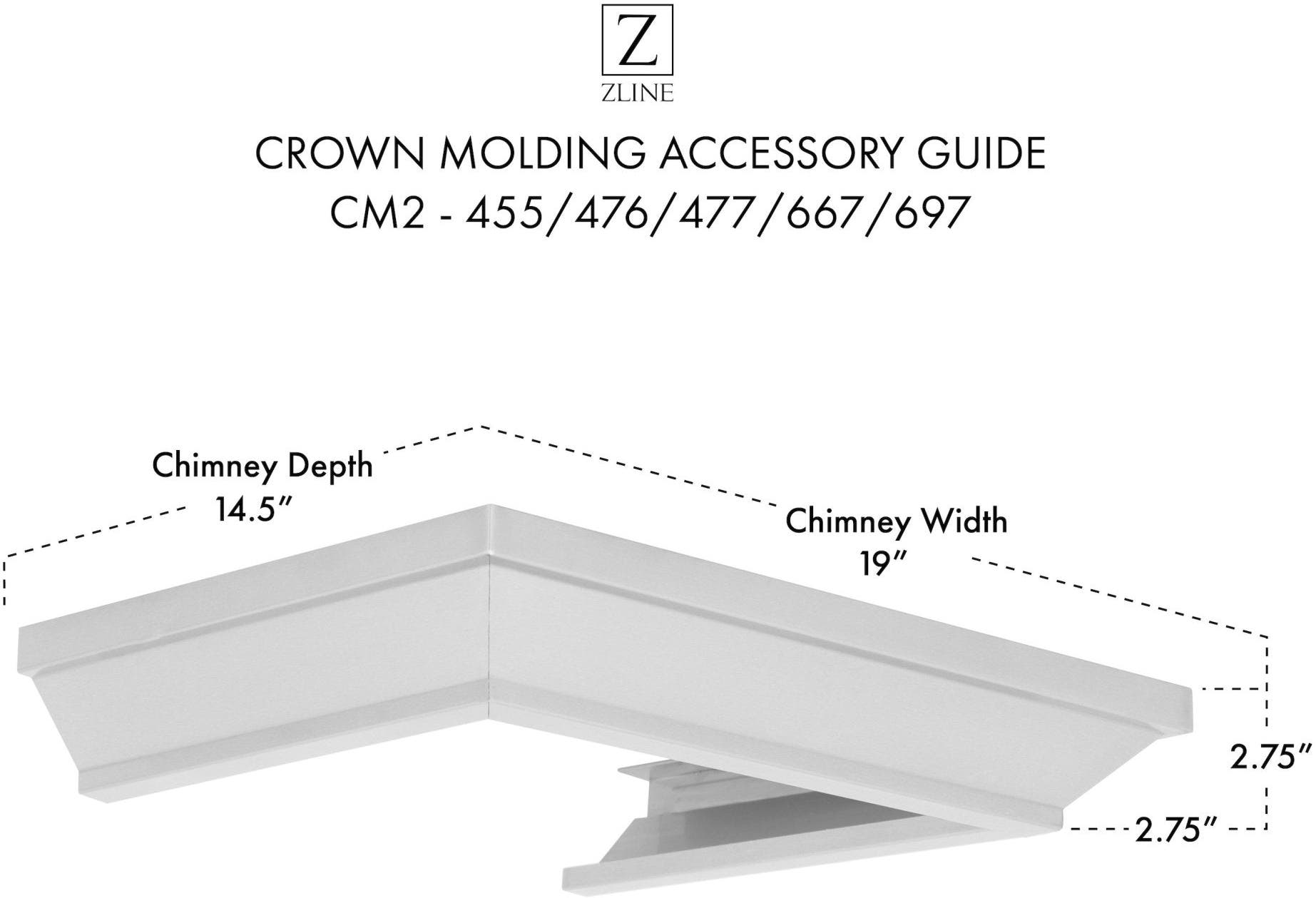 Zline CM2455476477667697 Brushed 430 Stainless Steel