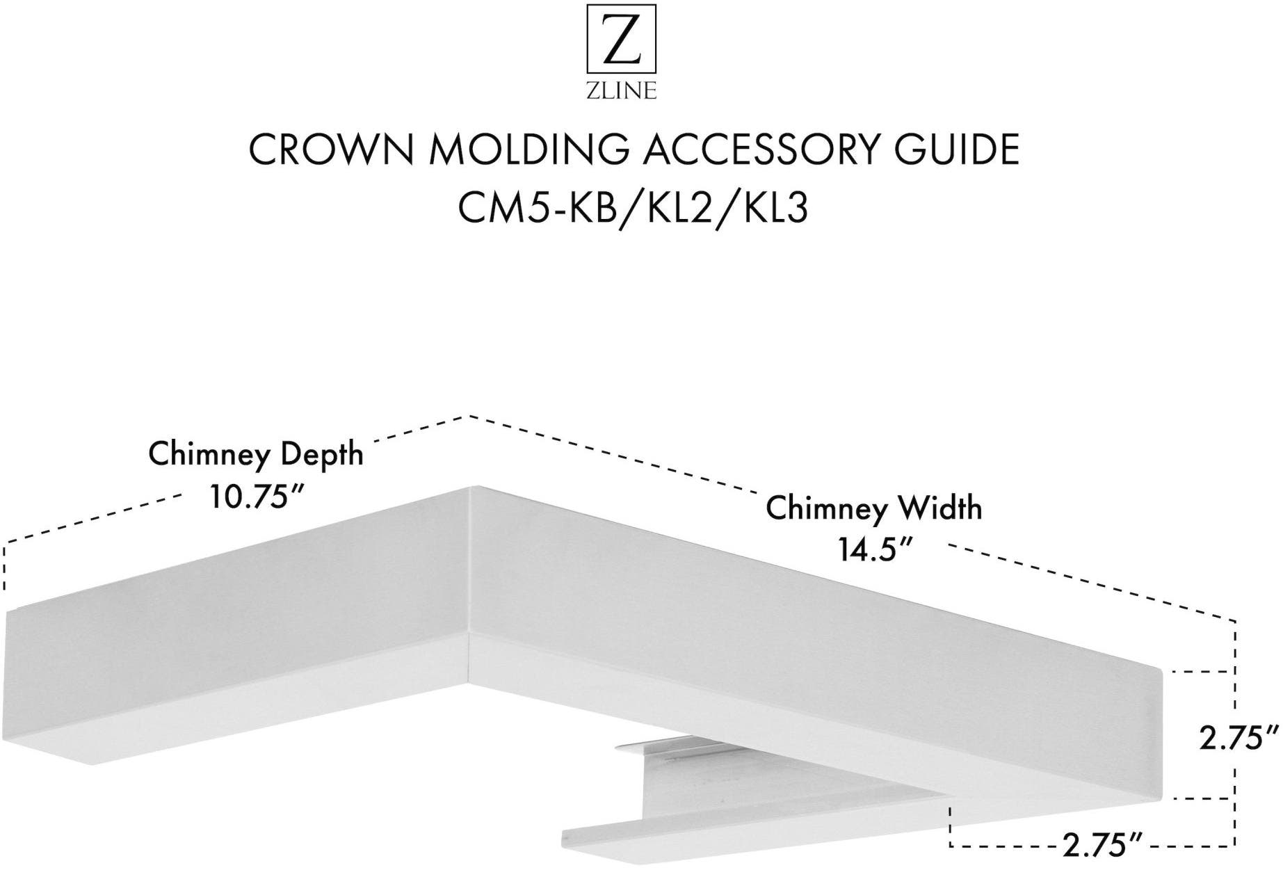 Zline CM5KBKL2KL3 Brushed 430 Stainless Steel