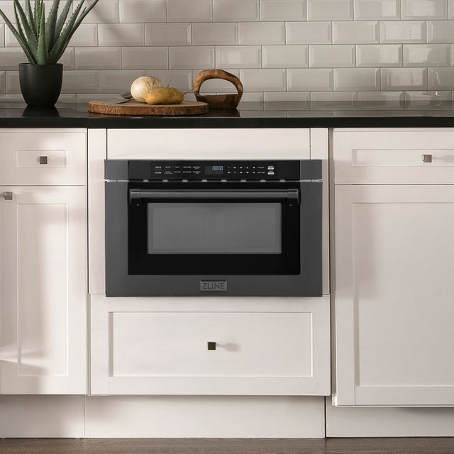 Zline MWD1BSH 24 Inch 1.2 cu. ft. Built-in Microwave Drawer with...