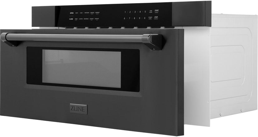 Zline MWD30BS 30 Inch 1.2 cu. ft. Built-in Microwave Drawer: Bla...