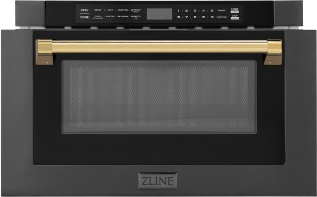 Zline MWDZ1BSHG Autograph Edition 24 Inch 1.2 cu. ft. Built-in Mic...