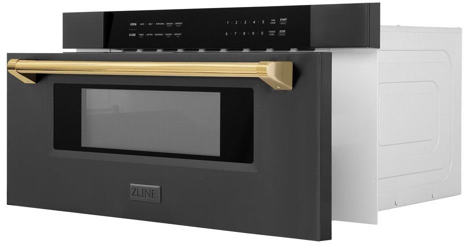 Zline MWDZ30BSG Black Stainless Steel