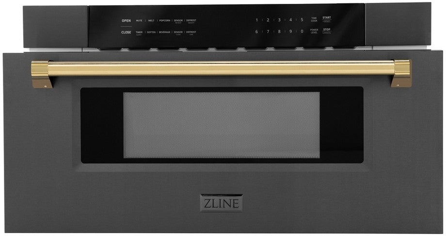 Zline MWDZ30BSG Black Stainless Steel