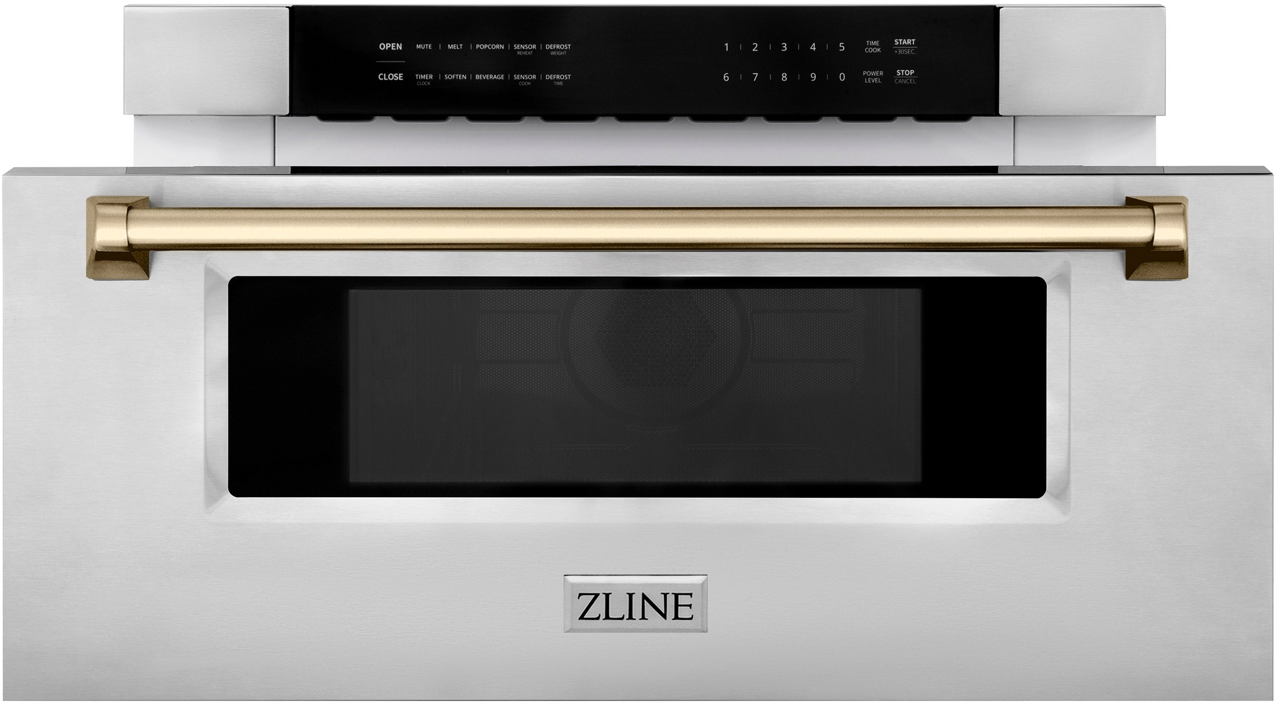 Zline MWDZ30CB Stainless Steel With Champagne Bronze Accents