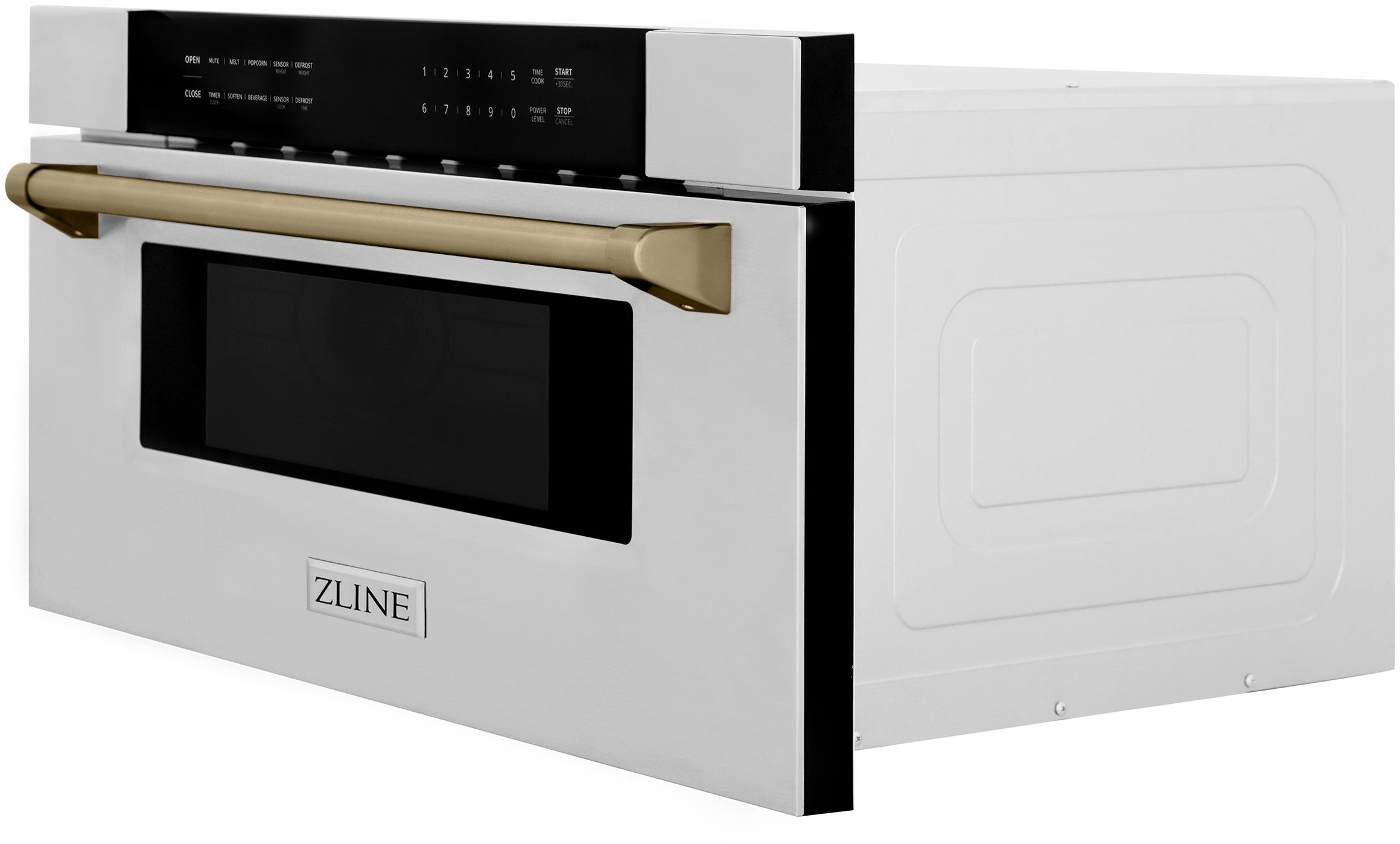 Zline MWDZ30CB Stainless Steel With Champagne Bronze Accents