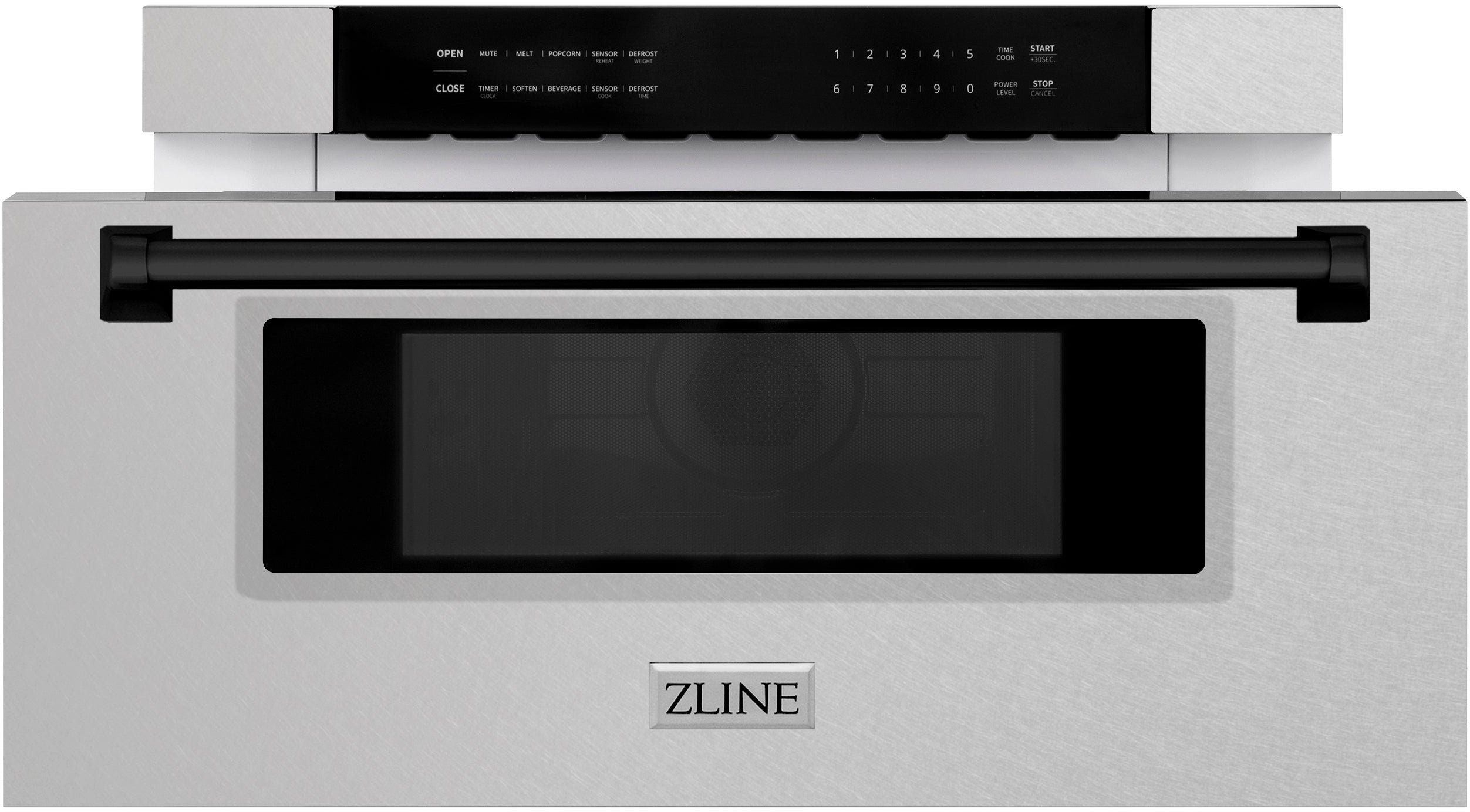 Zline MWDZ30SSMB Durasnow Stainless Steel Matte Black Accents