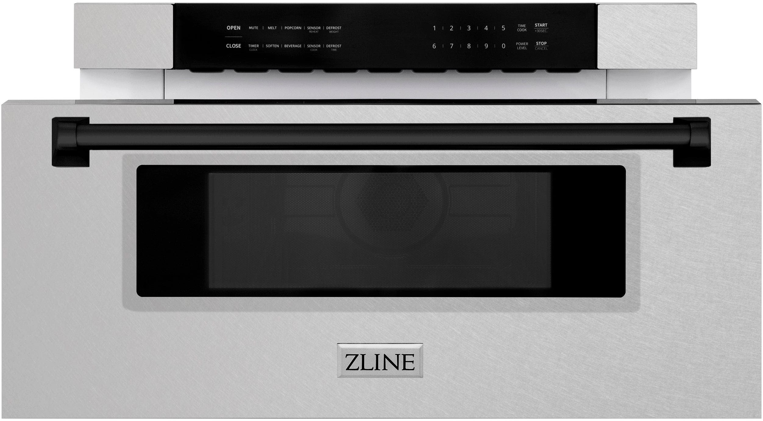 Zline MWDZ30SSMB Durasnow Stainless Steel With Matte Black Accents