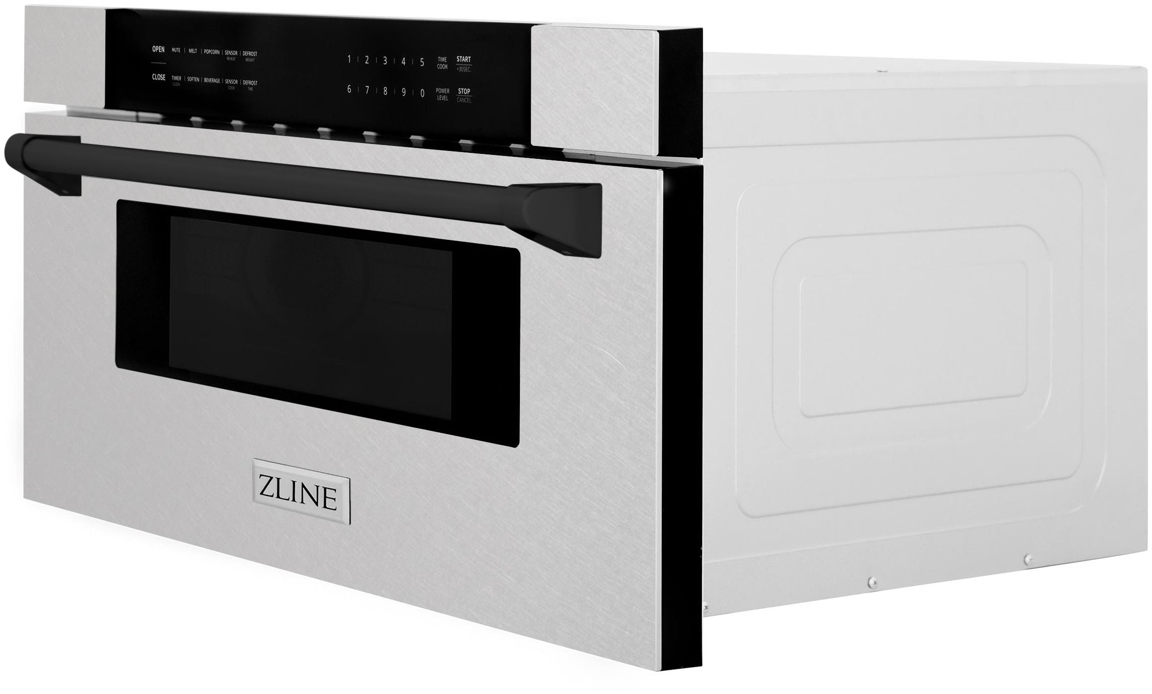 Zline MWDZ30SSMB Durasnow Stainless Steel With Matte Black Accents