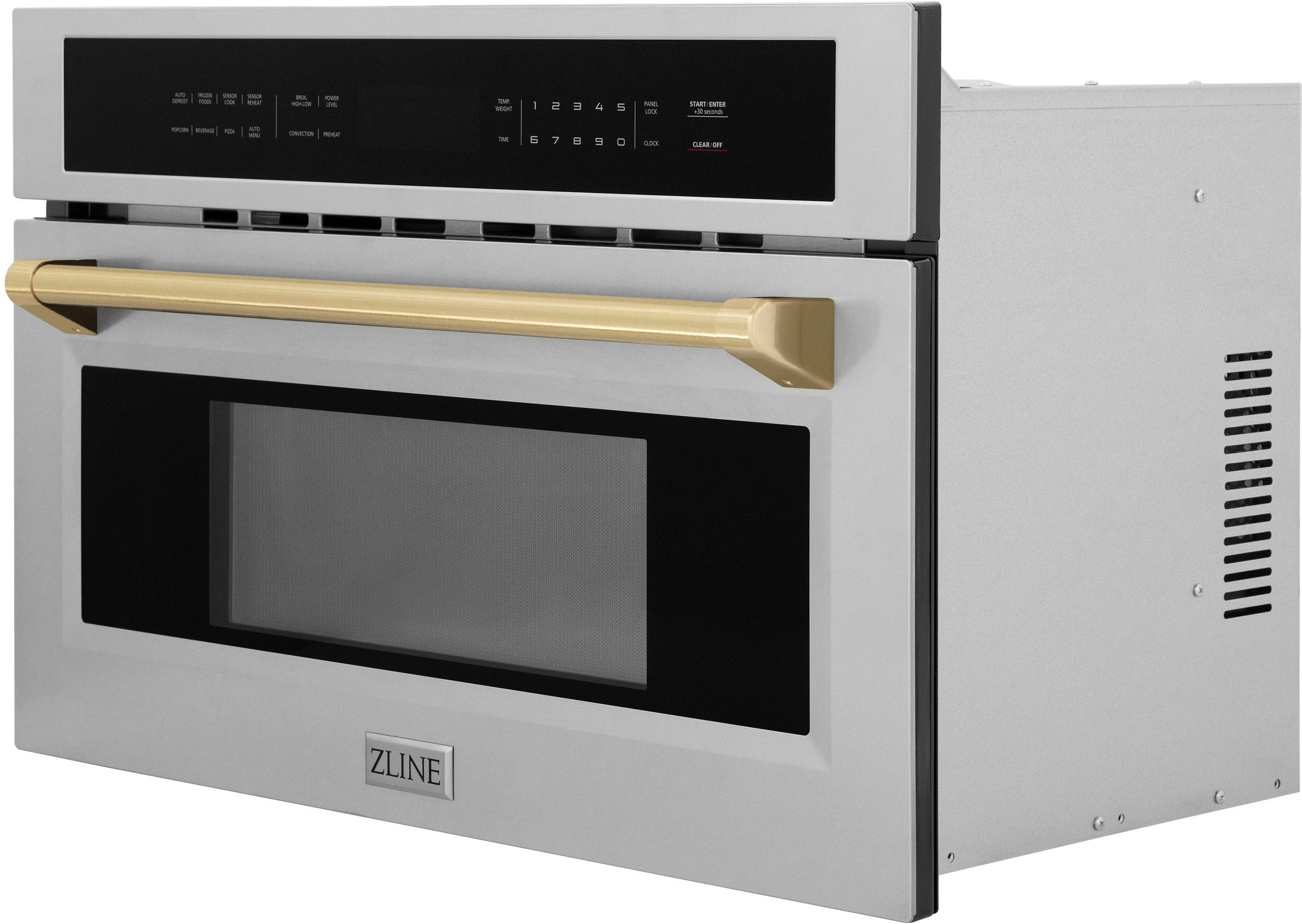 Zline MWOZ30CB Stainless Steel And Champagne Bronze Accents