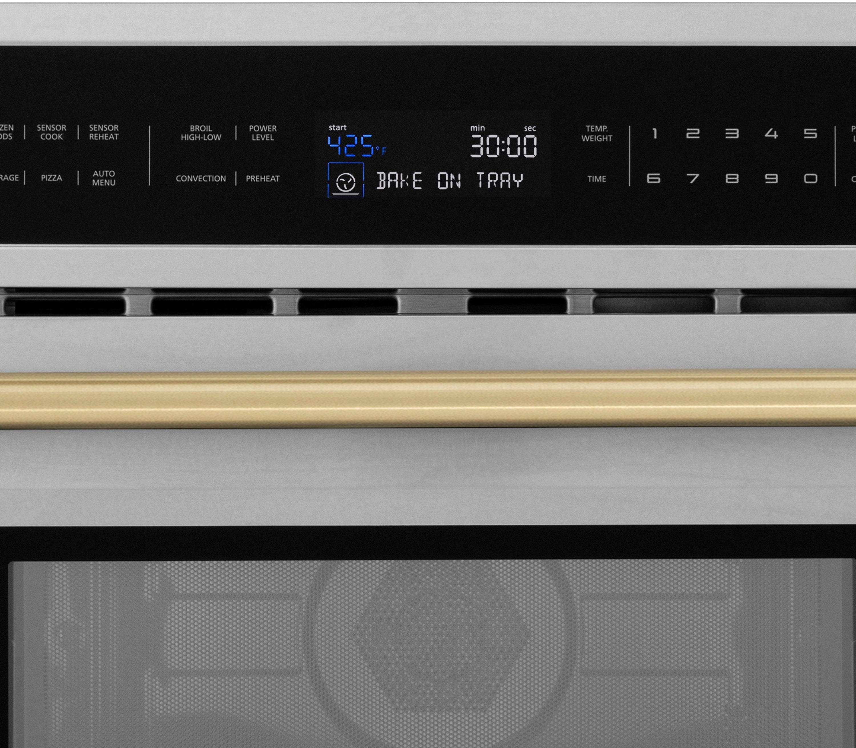 Zline MWOZ30CB Stainless Steel And Champagne Bronze Accents