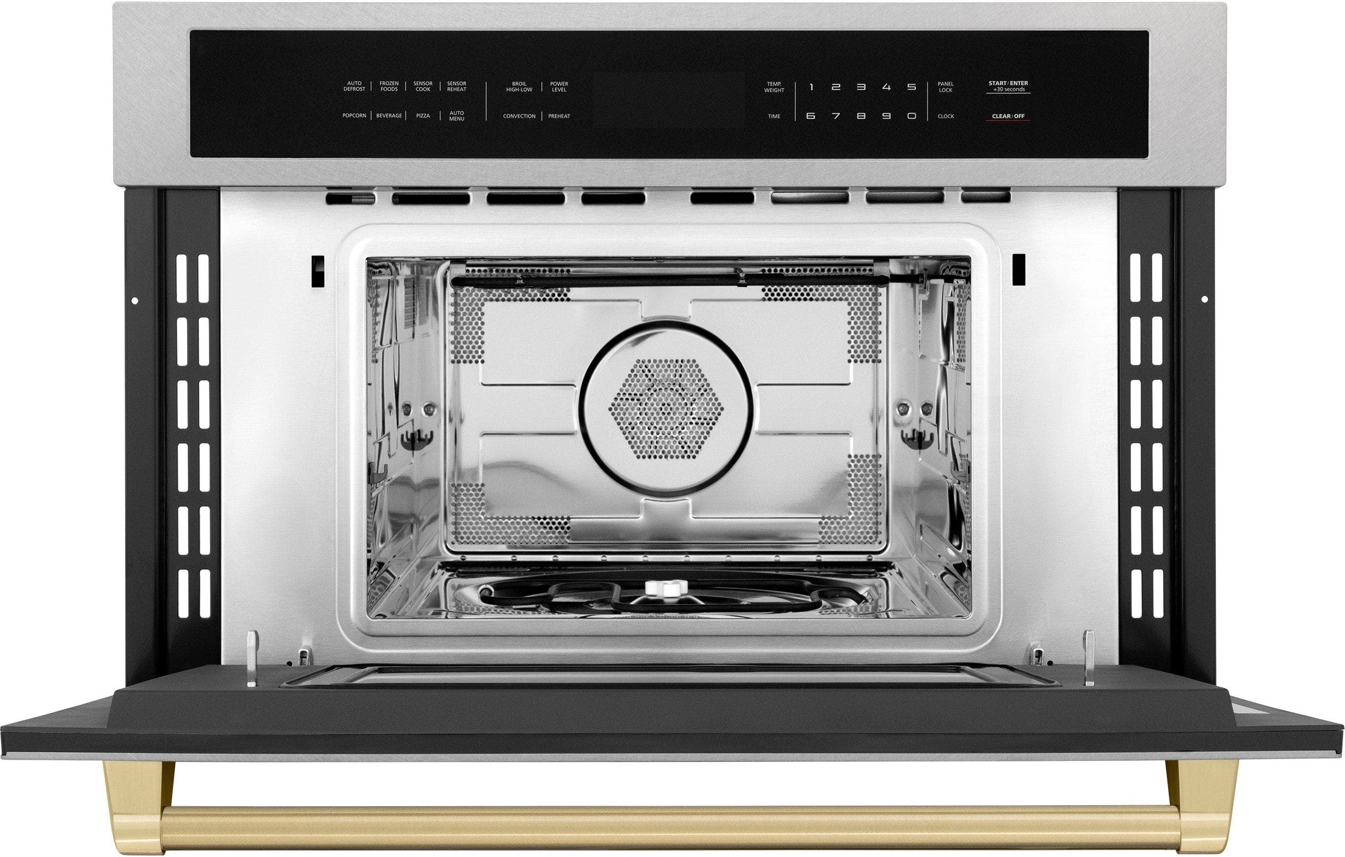 Zline MWOZ30SSCB Fingerprint Resistant Stainless Steel And Champagn...