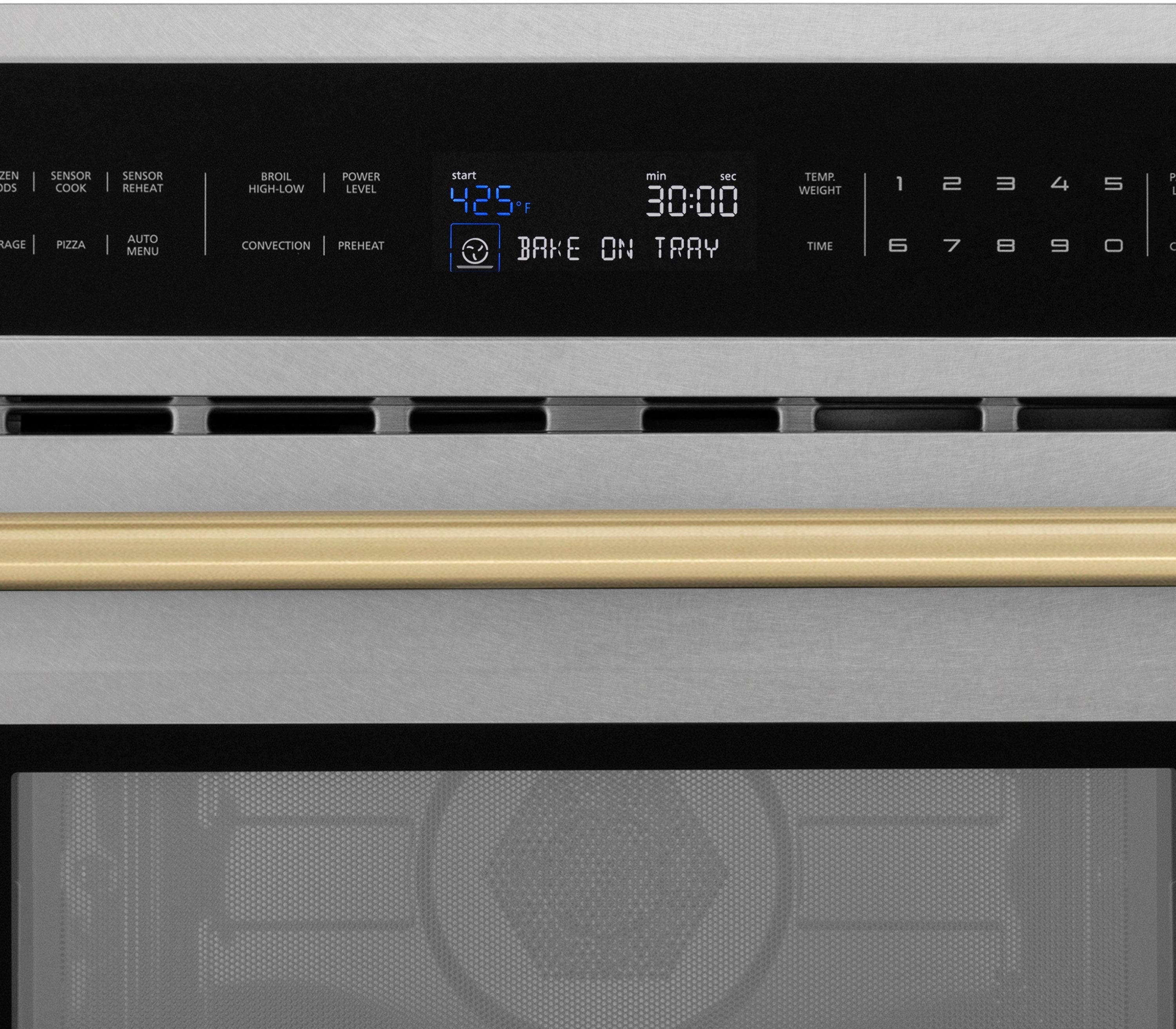 Zline MWOZ30SSCB Fingerprint Resistant Stainless Steel And Champagn...