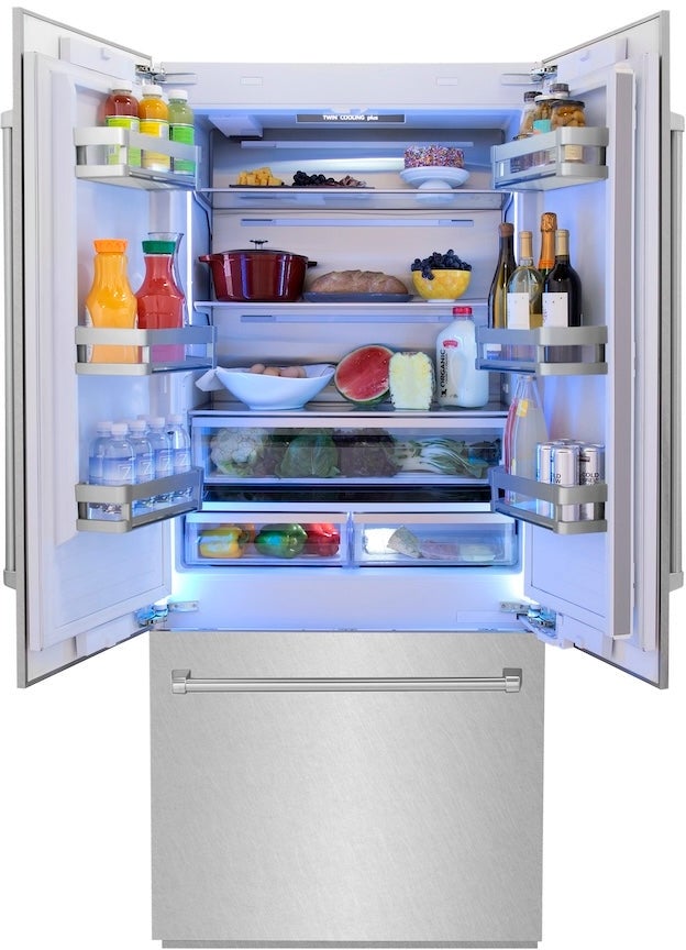 Zline RBIVSN36 ZLINE 36 Inch 19.6 cu. ft. Built-In 3-Door French ...