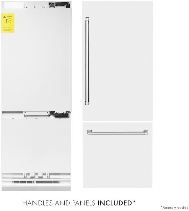 Zline RBIVWM30 ZLINE 30 Inch 16.1 cu. ft. Built-In 2-Door Bottom ...