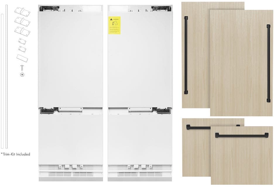 Zline RBIVZ60MB Panel Ready With Matte Black Handles