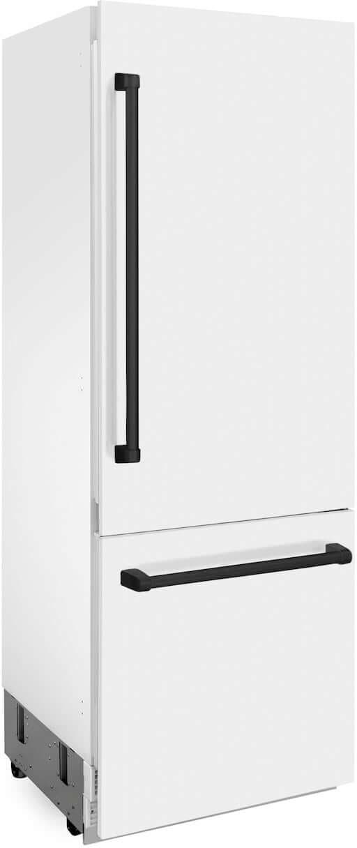 Zline RBIVZWM30MB White Matte With Matte Black Accents