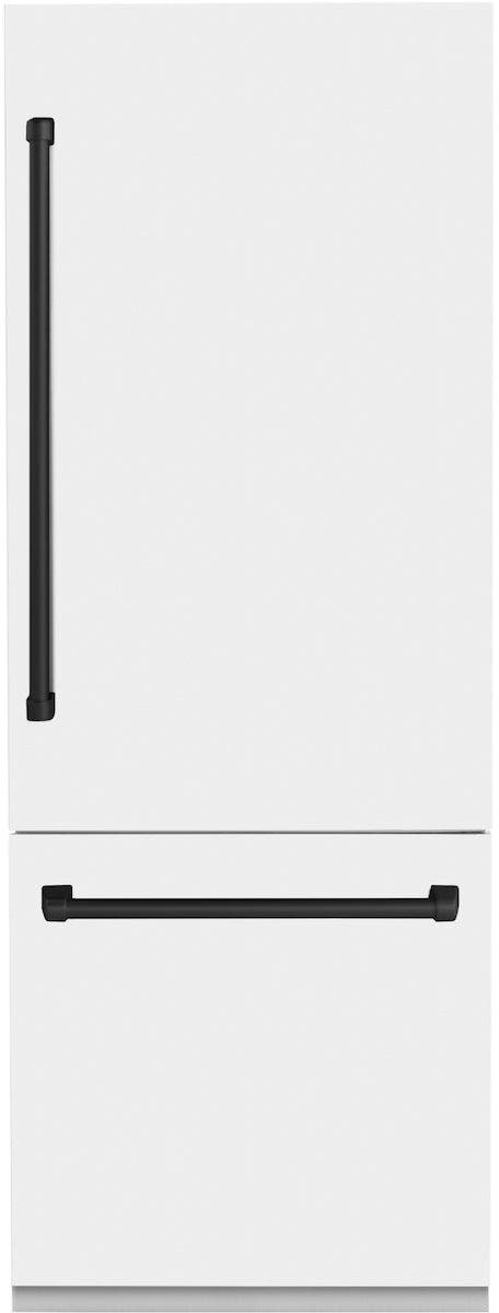 Zline RBIVZWM30MB White Matte With Matte Black Accents