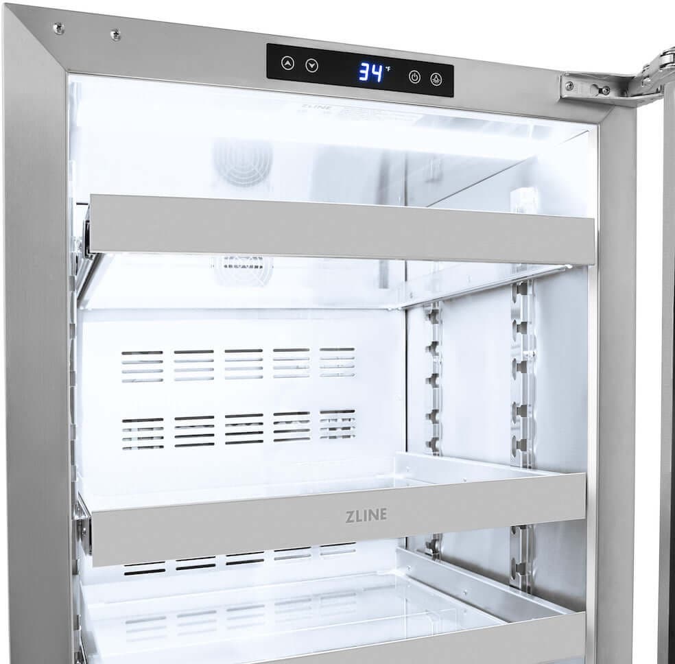 Zline RBSPO24 Panel Ready With Glass Door