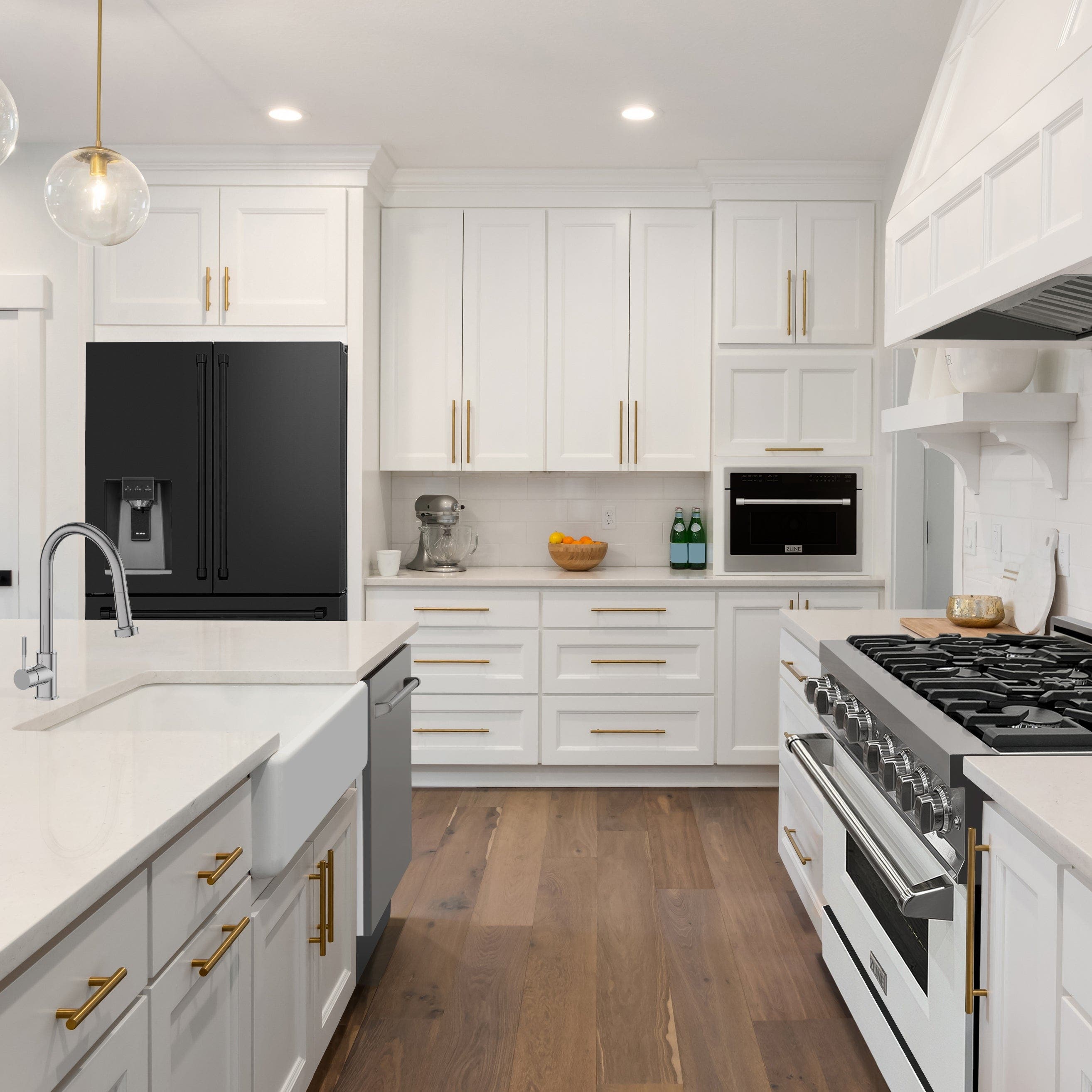 Zline RFMW36BS Black Stainless Steel