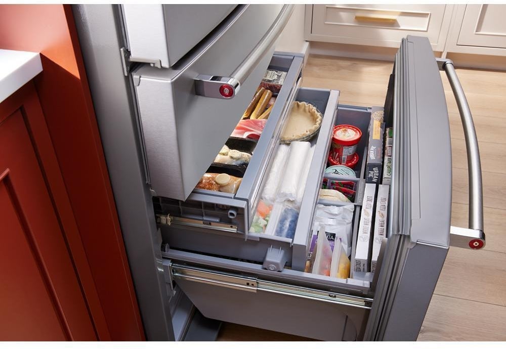 ぷりんページ KitchenAid KRMF536RPS 36 Inch French Door Refrigerator PrintShield