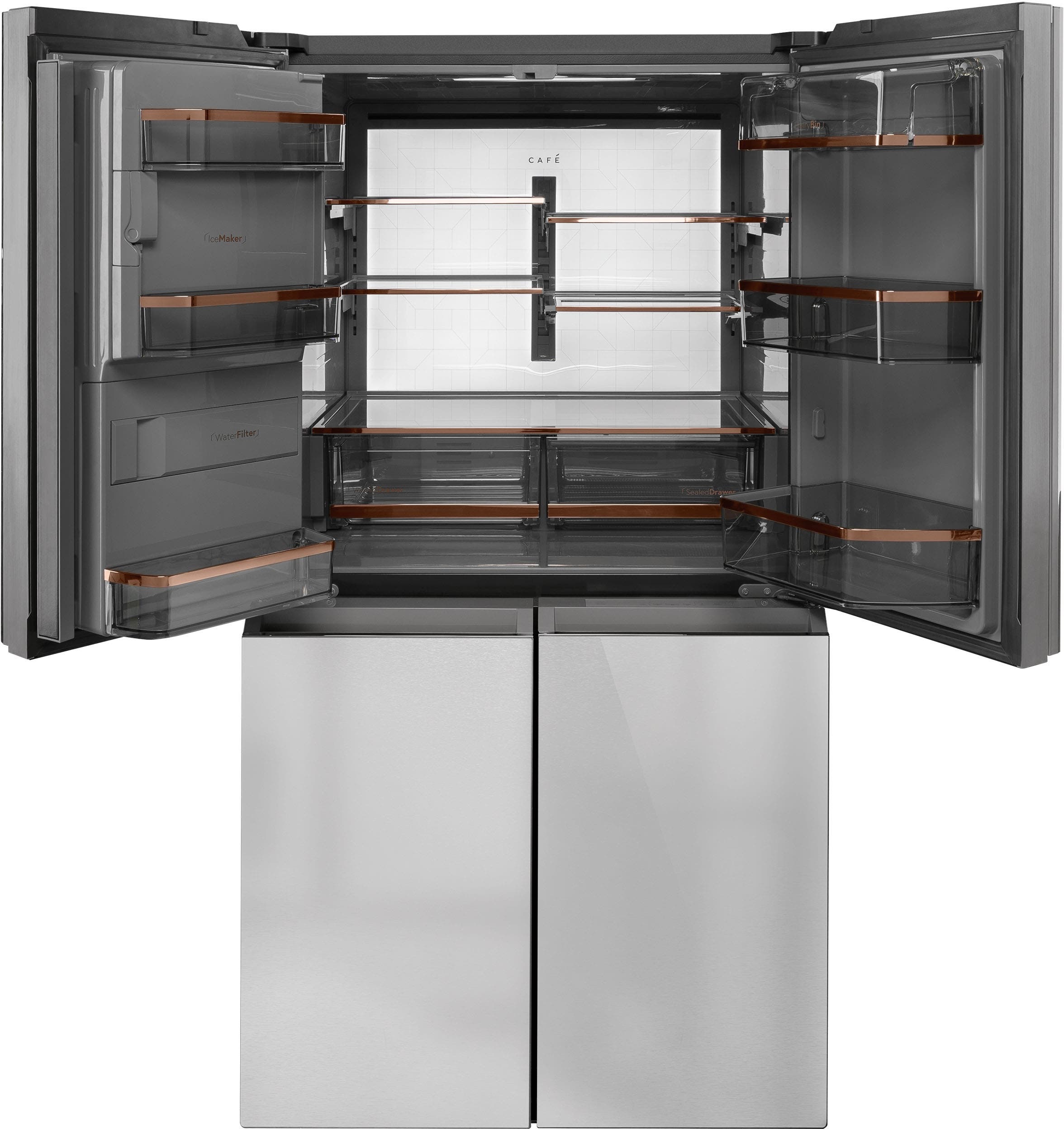 Cafe CQE28DM5NS5 Platinum Glass