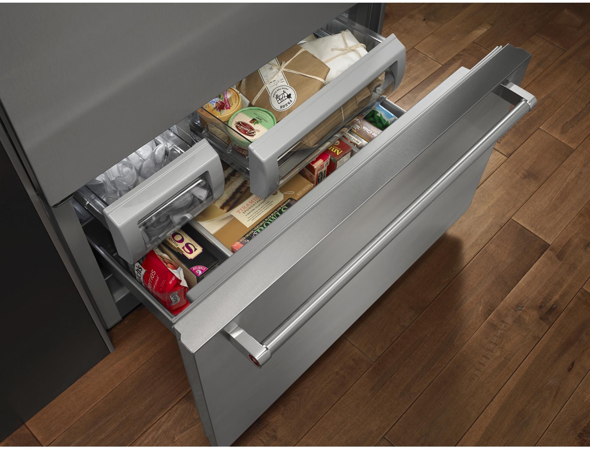 KitchenAid KBBL306ESS 36 Inch Built-In Bottom Mount Refrigerator