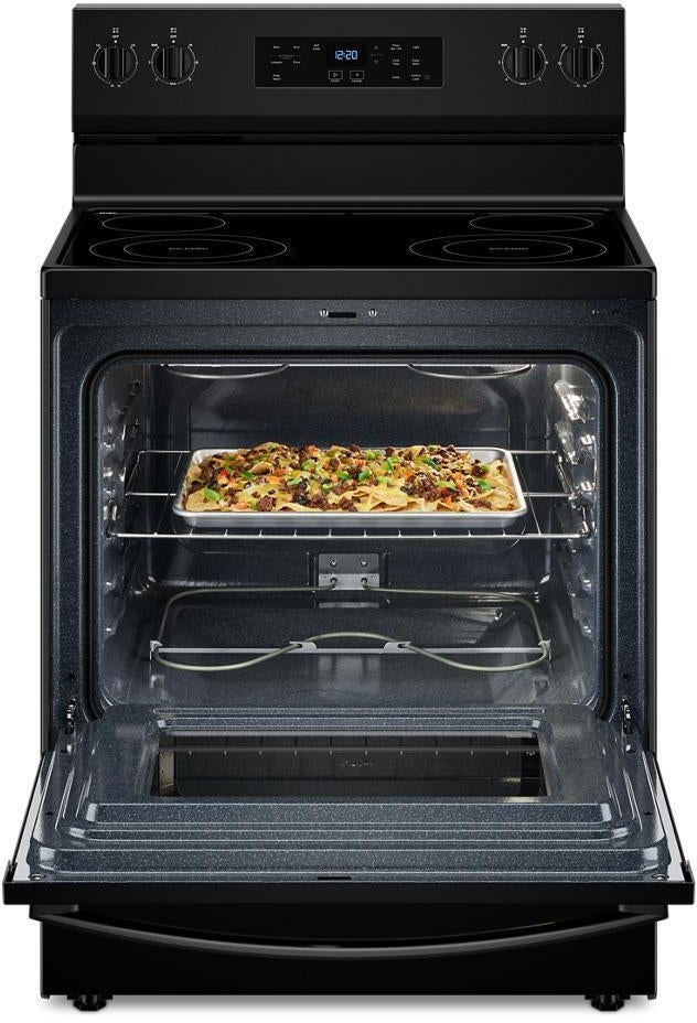 Whirlpool WFES3530RB 30 Inch Freestanding Electric Range with 4 Element...