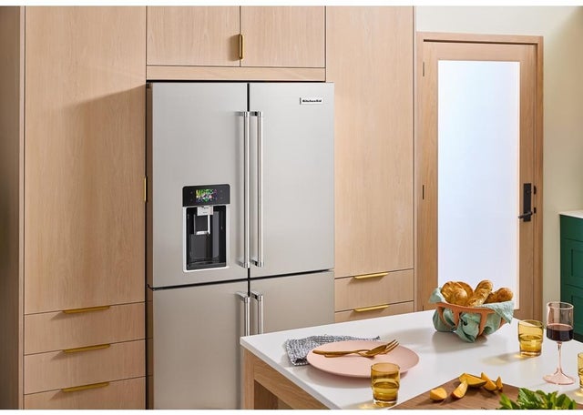 KitchenAid KRQC736RPS 36 Inch Freestanding French Door Refrigerator with...