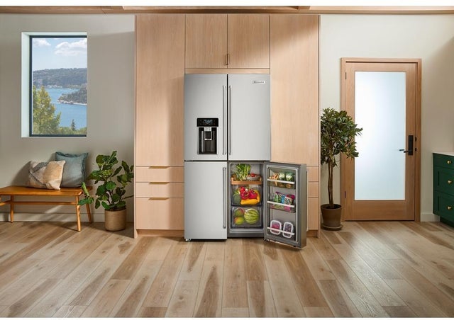 KitchenAid KRQC736RPS 36 Inch Freestanding French Door Refrigerator with...