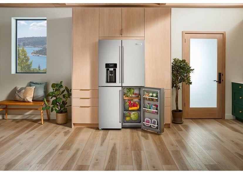 KitchenAid KRQC736RPS 36 Inch Freestanding French Door Refrigerator with...