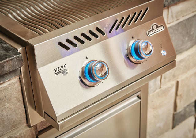 Napoleon BIB18IRPSS 22 Inch Built-In Dual Side Burner with 30,000 BTUs...