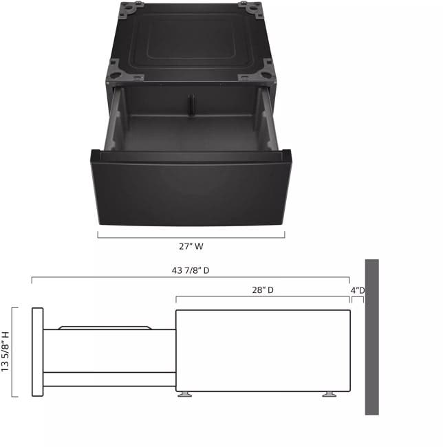 LG WDP6B Black Steel