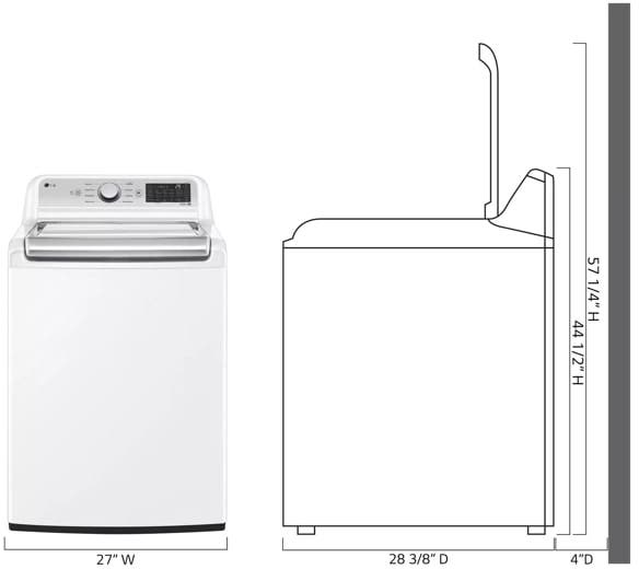 LG WT7400CW White