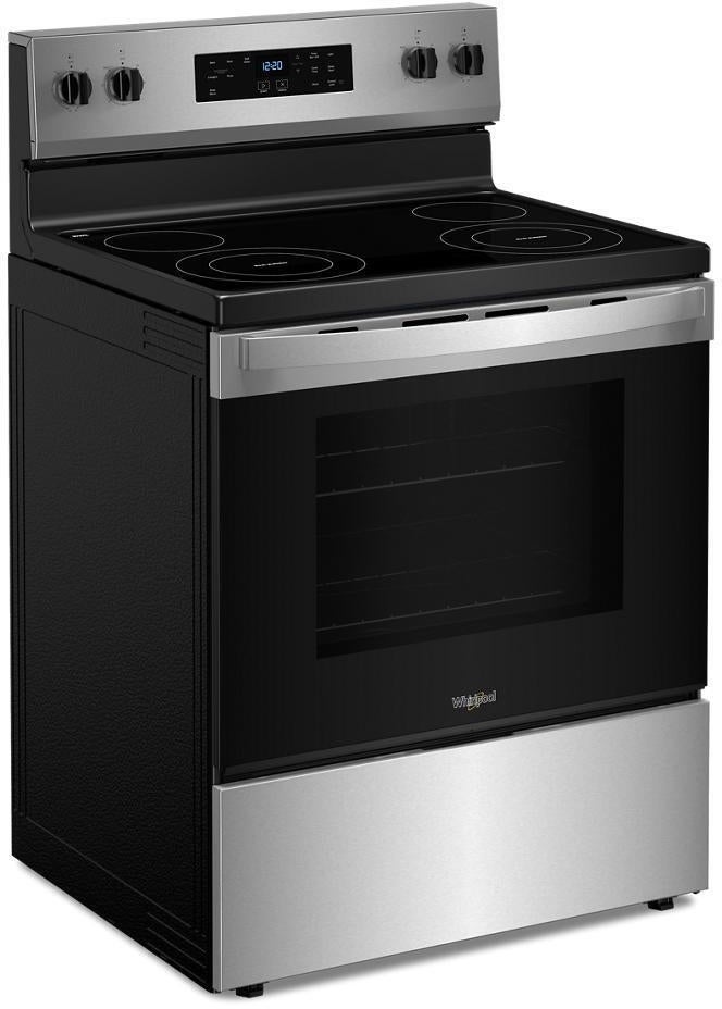 Whirlpool WFES3530RS 30 Inch Freestanding Electric Range with 4 Element...