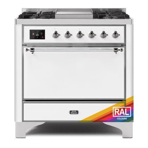 Ilve UM09FDQNS3RACLP Ral Custom Color With Chrome Knobs, Liquid Propane