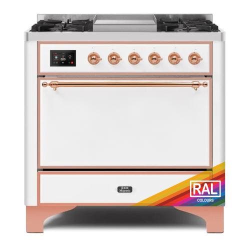 Ilve UM09FDQNS3RAP Ral Custom Color With Copper Knobs