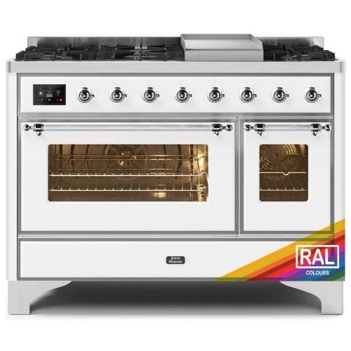 Ilve UM12FDNS3RACLP Ral Custom Color With Chrome Knobs, Liquid Propane