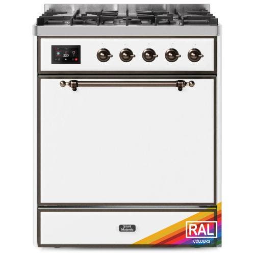 Ilve UM30DQNE3RABLP Ral Custom Color With Bronze Knobs, Liquid Propane