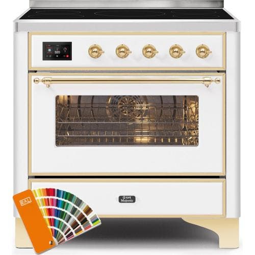 Ilve UMI09NS3RAG Ral Custom Color With Brass Knobs
