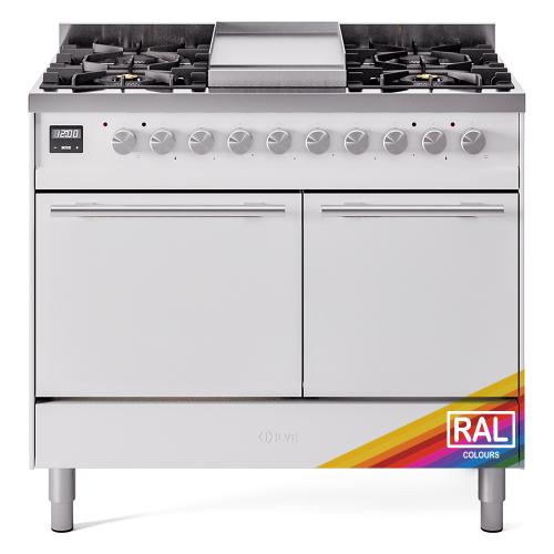 Ilve UPD40FQMPRALP Professional Plus 40 Inch Dual Fuel Range with 6 S...