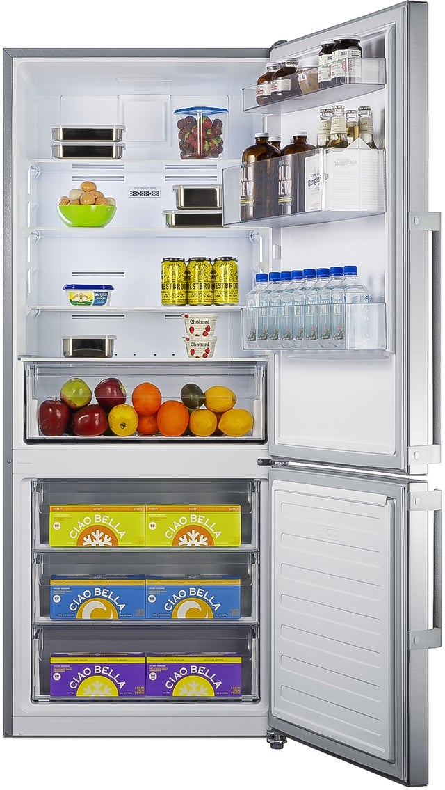 Summit FFBF283SS 28 Inch Counter-Depth Bottom Freezer Refrigerator ...