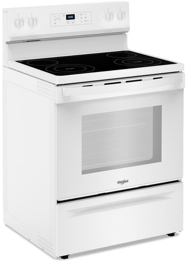 Whirlpool WFES3530RW 30 Inch Freestanding Electric Range with 4 Element...