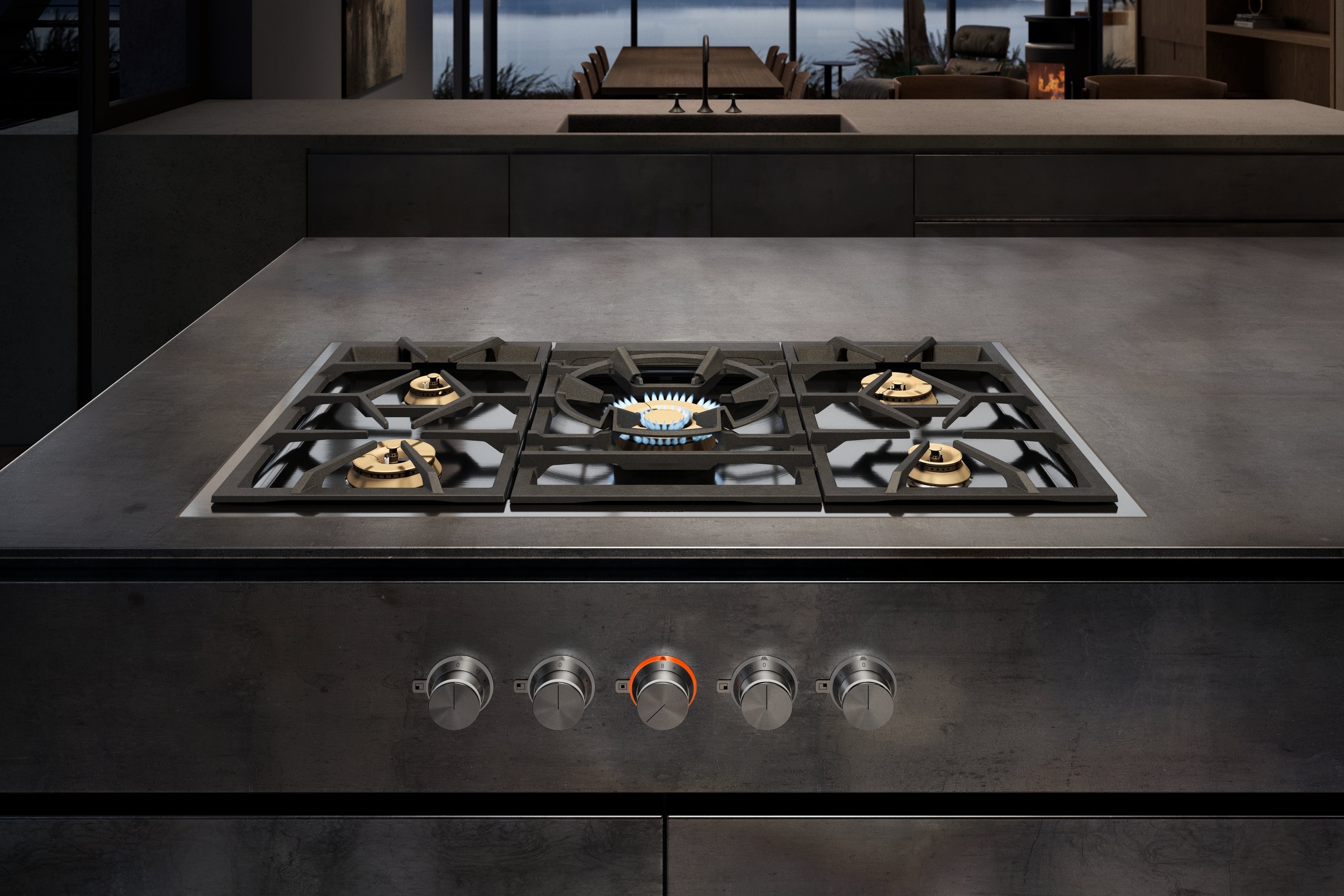 Gaggenau VG491211CA 400 Series 36 Inch Gas Cooktop Stainless Steel