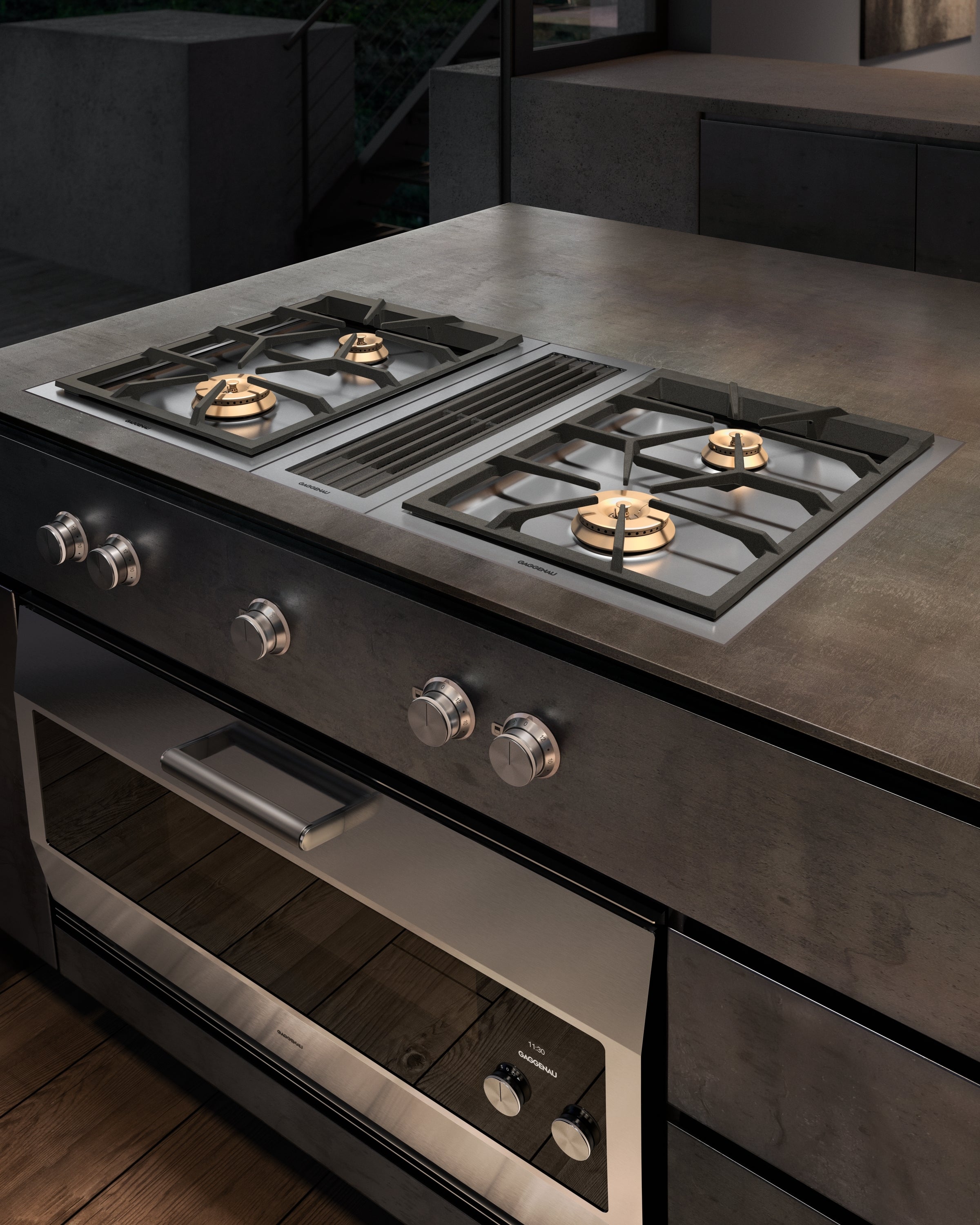 Gaggenau EB333611 36 Inch Electric Smart Wall Oven Stainless Steel